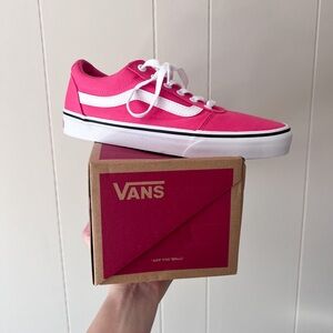 Vans Pink and White Women's Sneakers